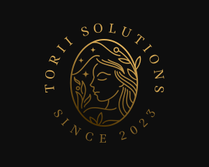 Golden Woman Skincare logo design