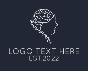 Psychiatrist - Psychology Human Brain logo design