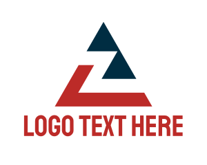Letter Z - Triangle Letter Z logo design