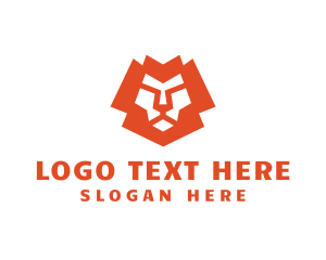 Geometric - Generic Lion Head logo design