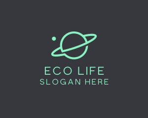 Green - Green Minimalist Planet logo design