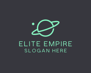 Green Minimalist Planet logo design