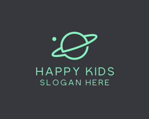 Green Minimalist Planet logo design