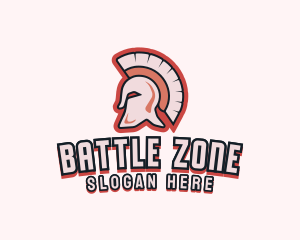 Spartan Helmet Soldier logo design