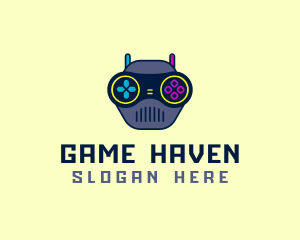 Gaming Community - Gaming Robot Controller logo design