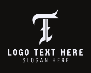 Tattoo Studio - Tattoo Artist Letter T logo design