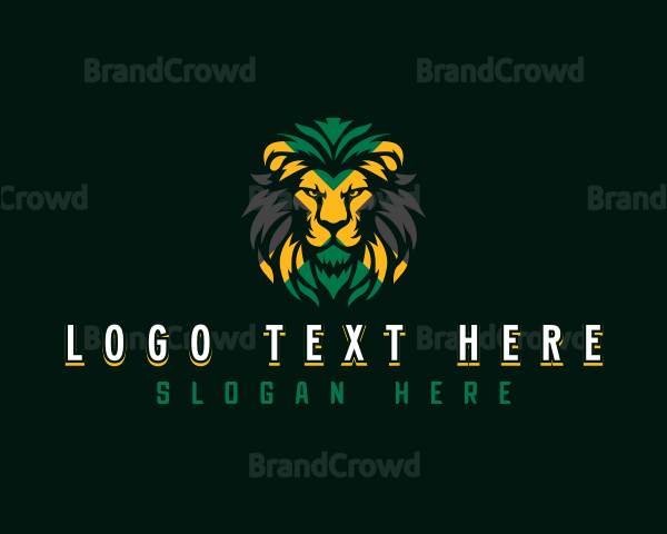 Lion Safari Animal Logo