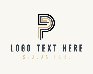 Brand - Creative Studio Letter P logo design