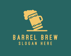 Keg - Beer Barrel Mug logo design