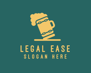 Draft Beer - Beer Barrel Mug logo design