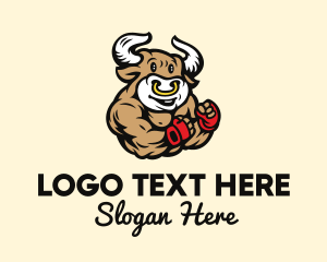 Boxing - Bull Boxer Mascot logo design
