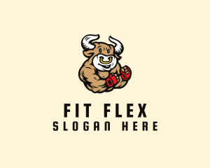 Buff Bull Boxer logo design