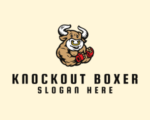 Buff Bull Boxer logo design