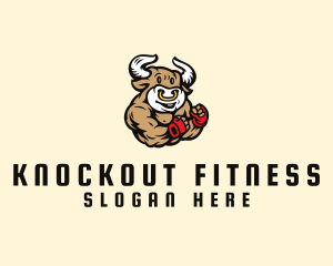 Boxing - Buff Bull Boxer logo design