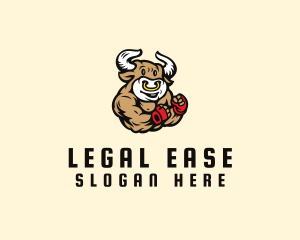 Livestock - Buff Bull Boxer logo design