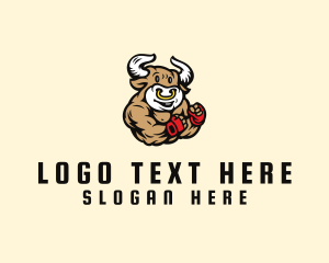 Smash - Buff Bull Boxer logo design