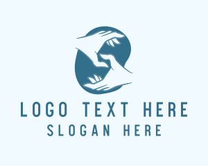 Organization - Blue Hand Organization logo design