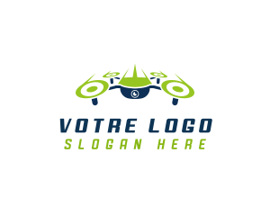 Drone Aerial Quadcopter Logo