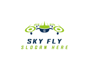 Quadcopter - Drone Aerial Quadcopter logo design