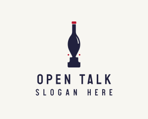 Wine People Talk  logo design