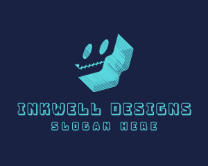 Neon - 3D Gaming Skull Avatar logo design