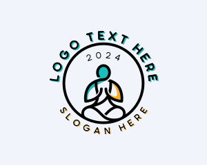 Enlightenment - Human Yoga Wellness logo design