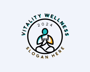 Human Yoga Wellness logo design