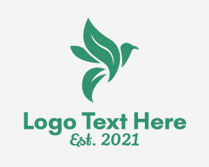 Eco Friendly - Eco Nature Bird logo design