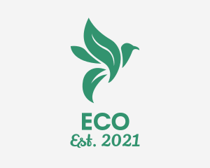 Eco Nature Bird  logo design