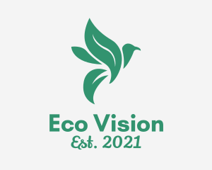 Eco Nature Bird  logo design