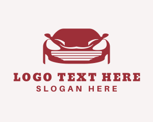 Auto Racing Car Logo