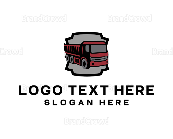 Dump Truck Vehicle Logo