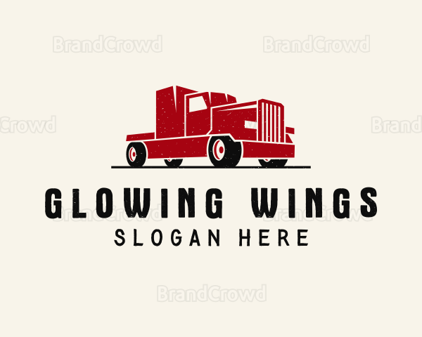 Trailer Truck Vehicle Logo