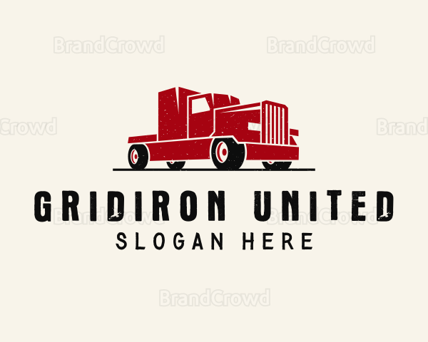 Trailer Truck Vehicle Logo