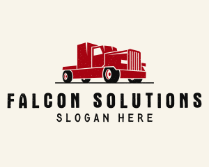 Trailer Truck Vehicle Logo