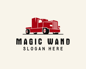 Trailer Truck Vehicle Logo