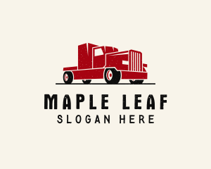 Trailer Truck Vehicle Logo