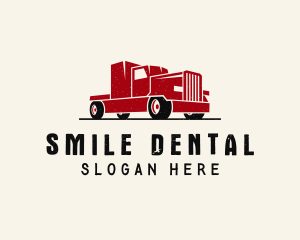 Trailer Truck Vehicle Logo