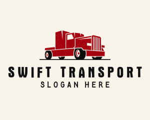 Trailer Truck Vehicle Logo