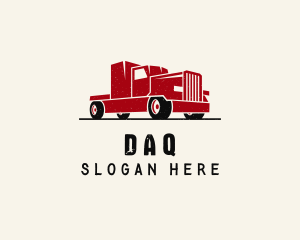 Trailer Truck Vehicle Logo