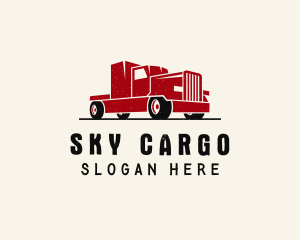 Trailer Truck Vehicle logo design