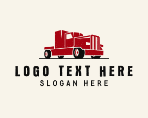 Drive - Trailer Truck Vehicle logo design