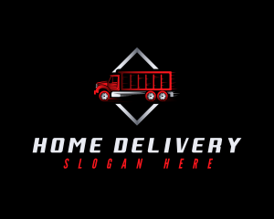 Cargo Truck Courier logo design