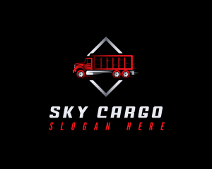 Cargo Truck Courier logo design