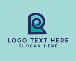 Letter Bh - Modern Brand Letter R logo design