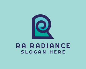 Modern Brand Letter R logo design