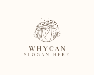 Mushroom Organic Fungus Logo