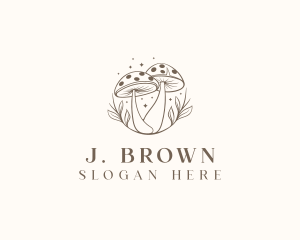 Shrooms - Mushroom Organic Fungus logo design