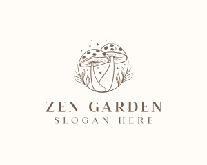 Mushroom Organic Fungus logo design