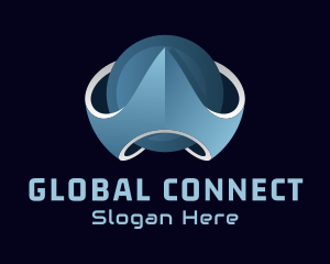 Globe - Technology 3D Gaming Globe logo design